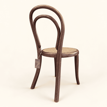 Back of antique bentwood child's chair