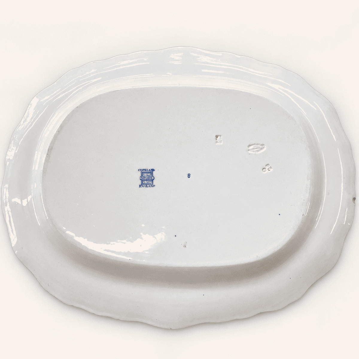 Antique Copeland Spode Blue and White Transferware Platter, England, photo 7 of 10