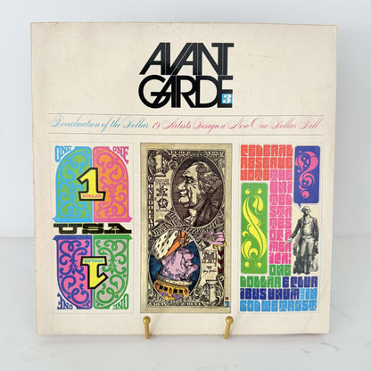 Avant Garde magazine issue 3, May 1968, redesigned dollar bill cover, photo 3 of 5