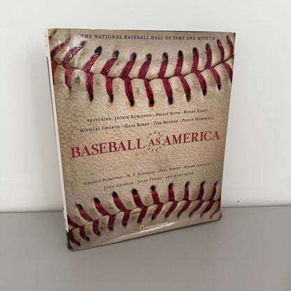 Baseball as America, National Baseball Hall of Fame hardcover, front cover