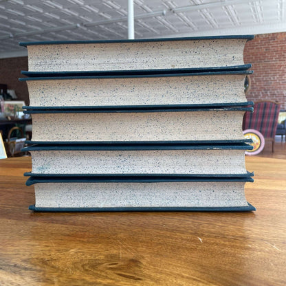 Cooper’s Works – Set of 5 Volumes (1, 7–10) Vintage Decorative Book Stack - Loom Vintage
