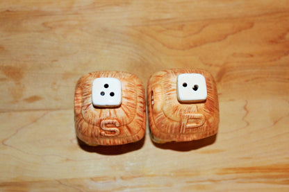 Cottage Salt and Pepper Shakers, Country, Ceramic Collectible, Country Kitchen, Mid Century Vintage, Country Chic, Shabby Chic - Loom Vintage