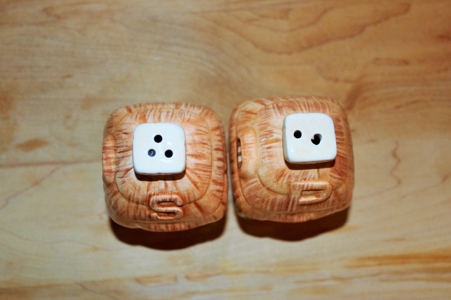 Cottage Salt and Pepper Shakers, Country, Ceramic Collectible, Country Kitchen, Mid Century Vintage, Country Chic, Shabby Chic - Loom Vintage