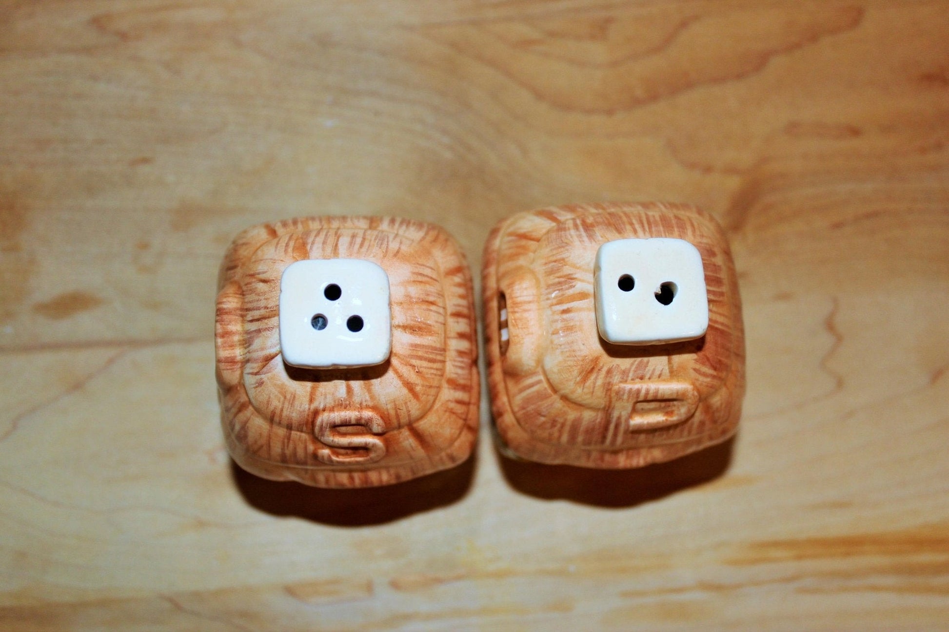 Cottage Salt and Pepper Shakers, Country, Ceramic Collectible, Country Kitchen, Mid Century Vintage, Country Chic, Shabby Chic - Loom Vintage