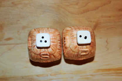 Cottage Salt and Pepper Shakers, Country, Ceramic Collectible, Country Kitchen, Mid Century Vintage, Country Chic, Shabby Chic - Loom Vintage