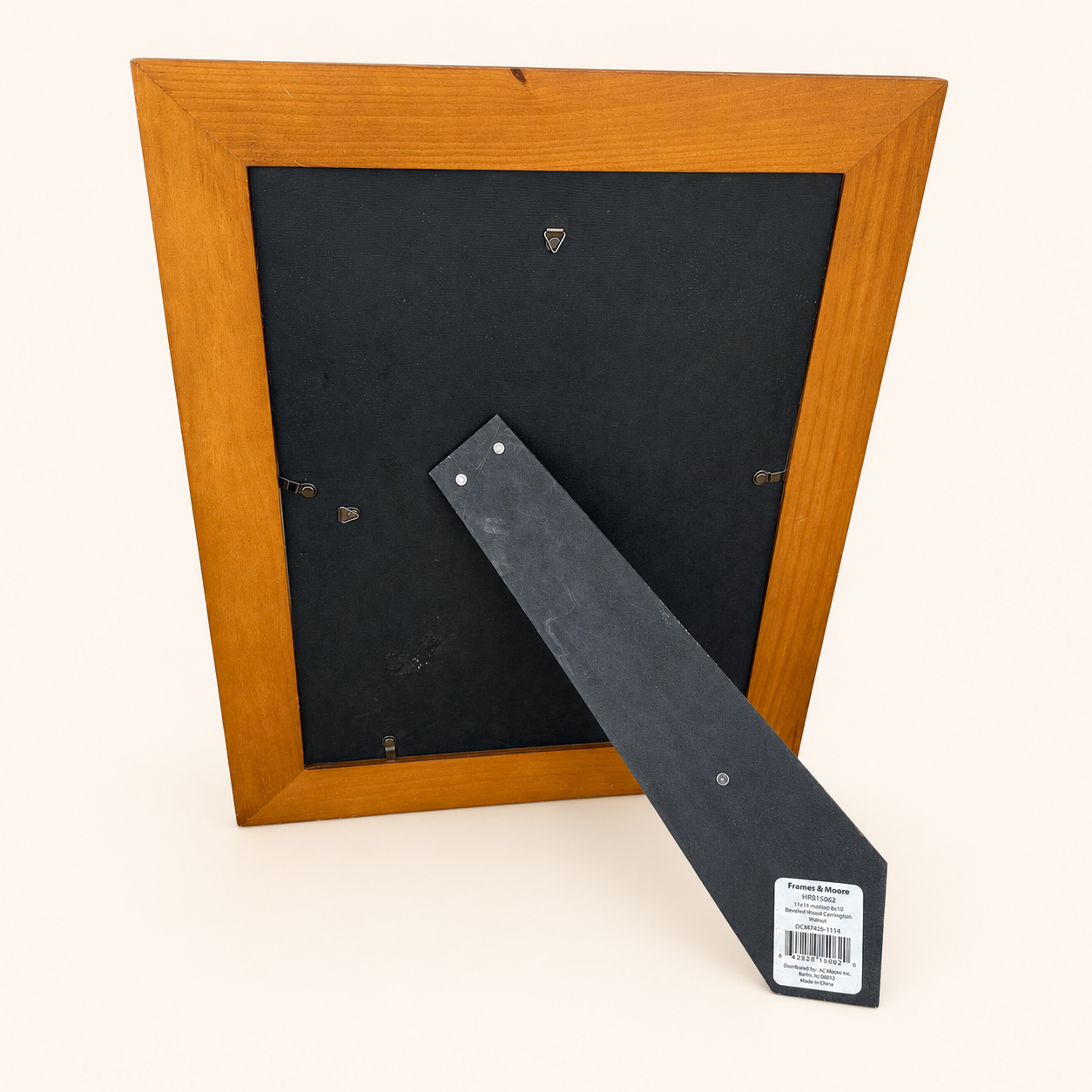 Back of frame showing easel stand