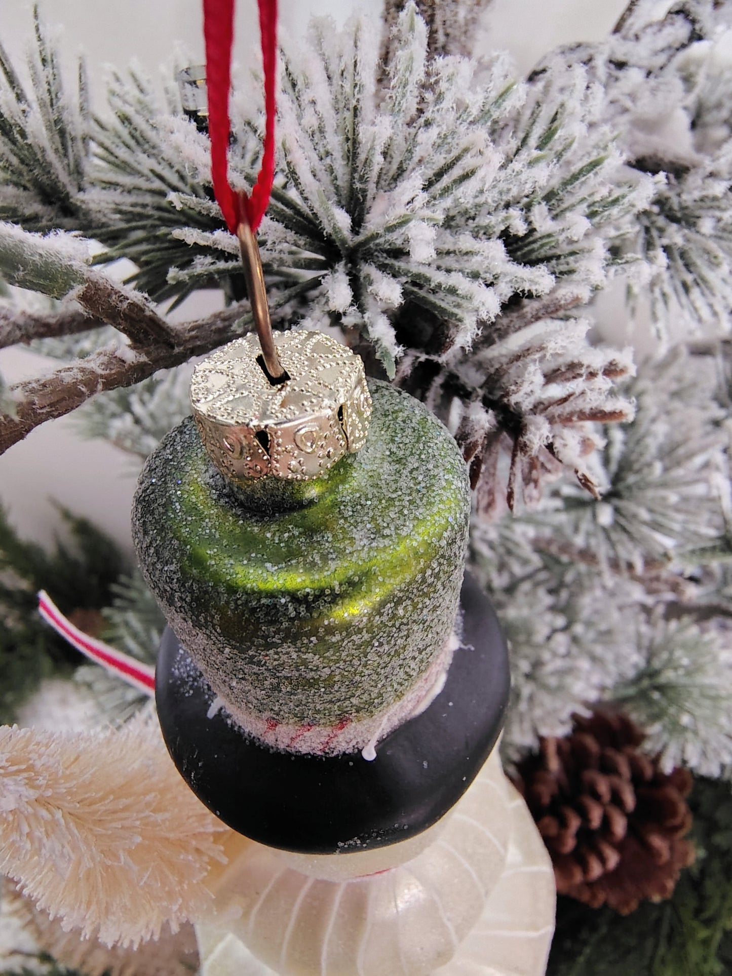 Hand-Blown Glass Snowman Christmas Ornament – The Mercantile Collection by DEMDACO
