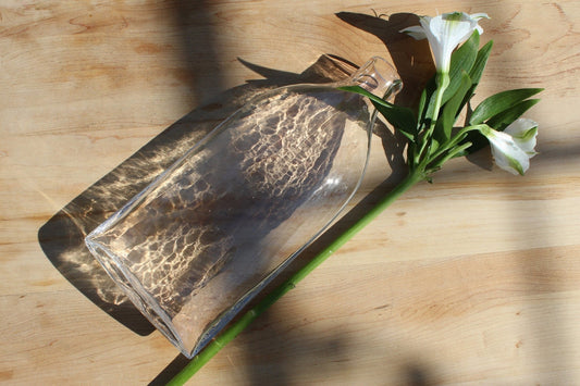 Decorative Vintage Clear Glass Bottle / SimpleVase - Loom Vintage