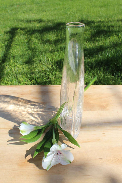 Decorative Vintage Clear Glass Bottle / SimpleVase - Loom Vintage