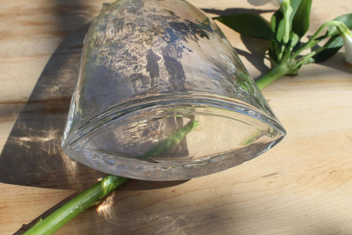 Decorative Vintage Clear Glass Bottle / SimpleVase - Loom Vintage