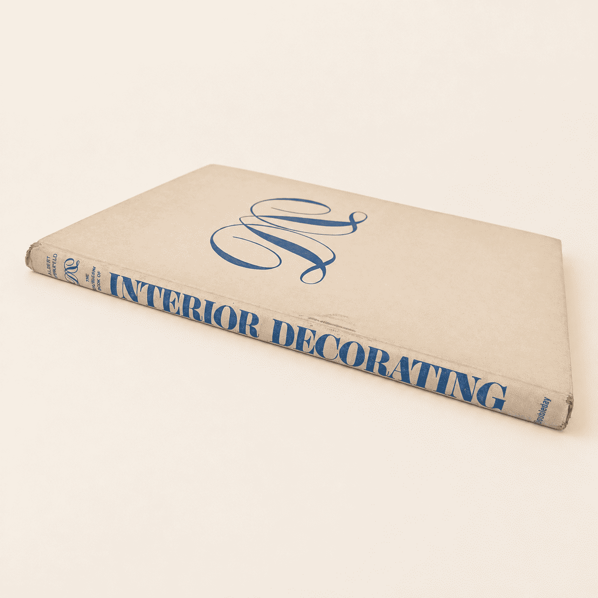 The Doubleday Book of Interior Decorating by Albert Kornfeld, 1965 hardcover, spine and cloth boards