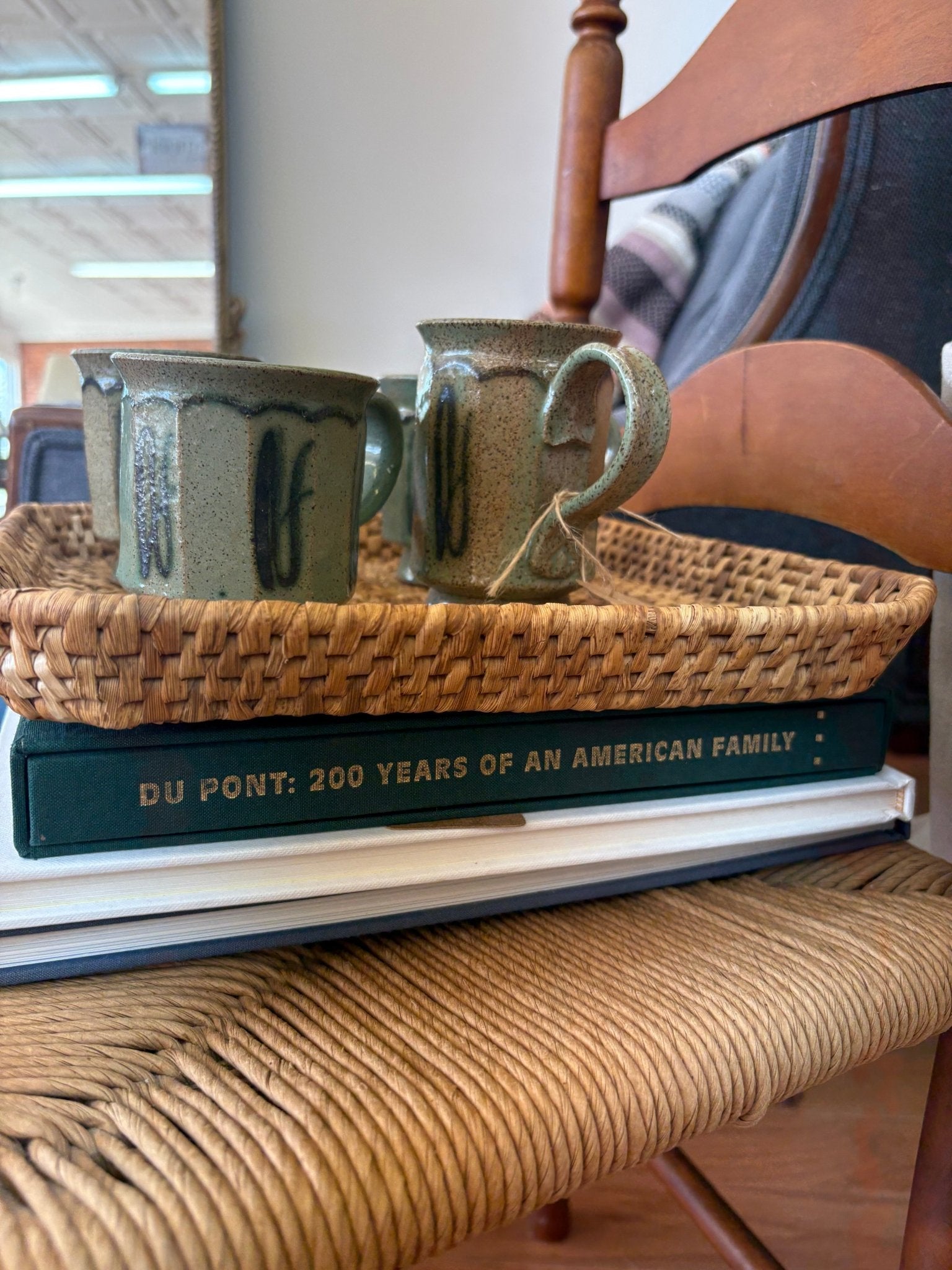 Du Pont: 200 Years of an American Family – Decorative Green Linen Book - Loom Vintage