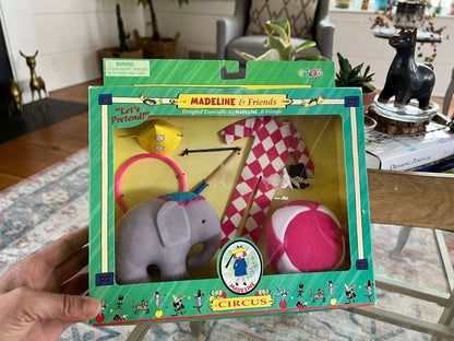Eden Toys Madeline & Friends Circus Play Adventures Set — New in Original Box, c. 2000 - Loom Vintage