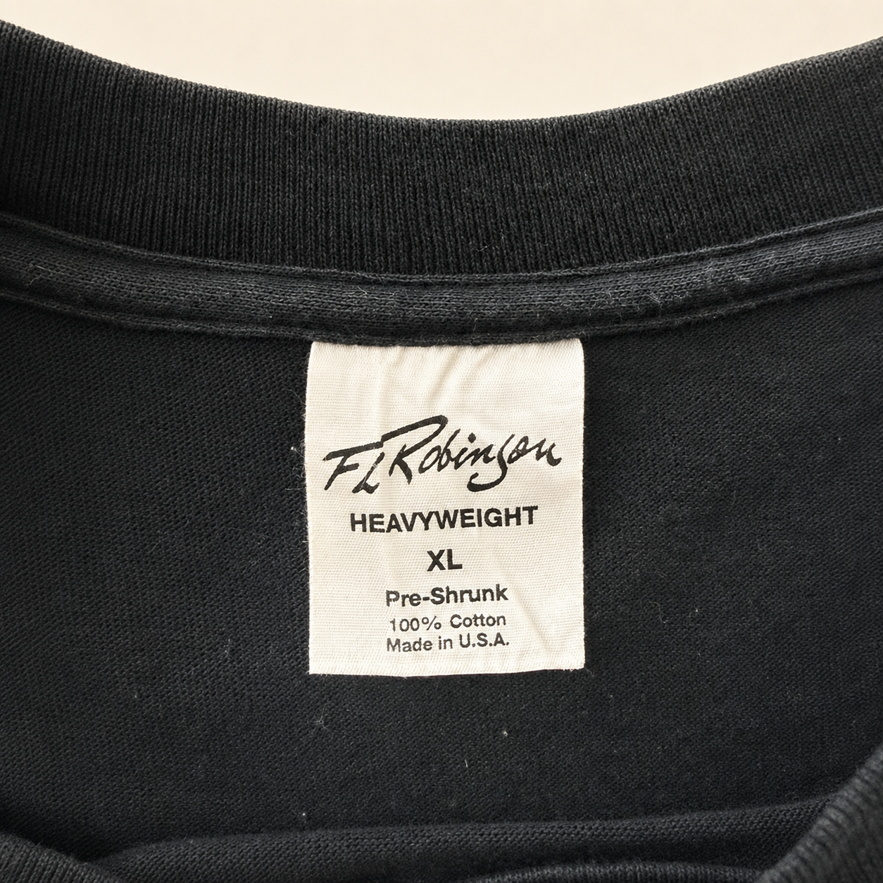 FL Robinson Heavyweight size XL Made in USA neck tag, vintage 1994 tour t-shirt