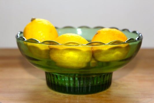 E.O. Brody Green Glass Dish/Bowl - Loom Vintage