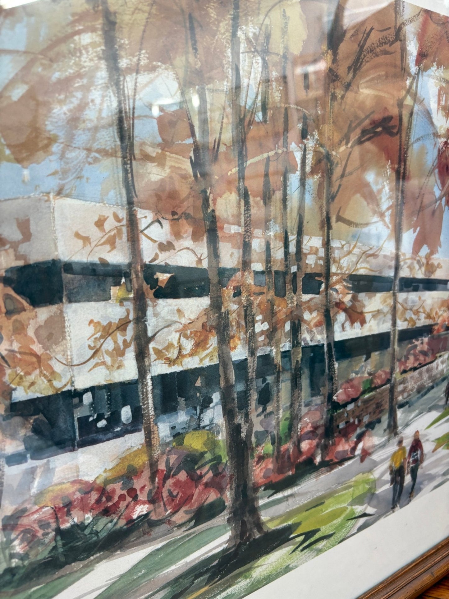 Fairfield University Library Print by Peter Clarke, Signed & Numbered - Loom Vintage