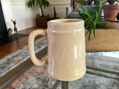 Florida Souvenir Coffee Mug — Sailing Scene, Beige, 5"H, c. 1970s - Loom Vintage