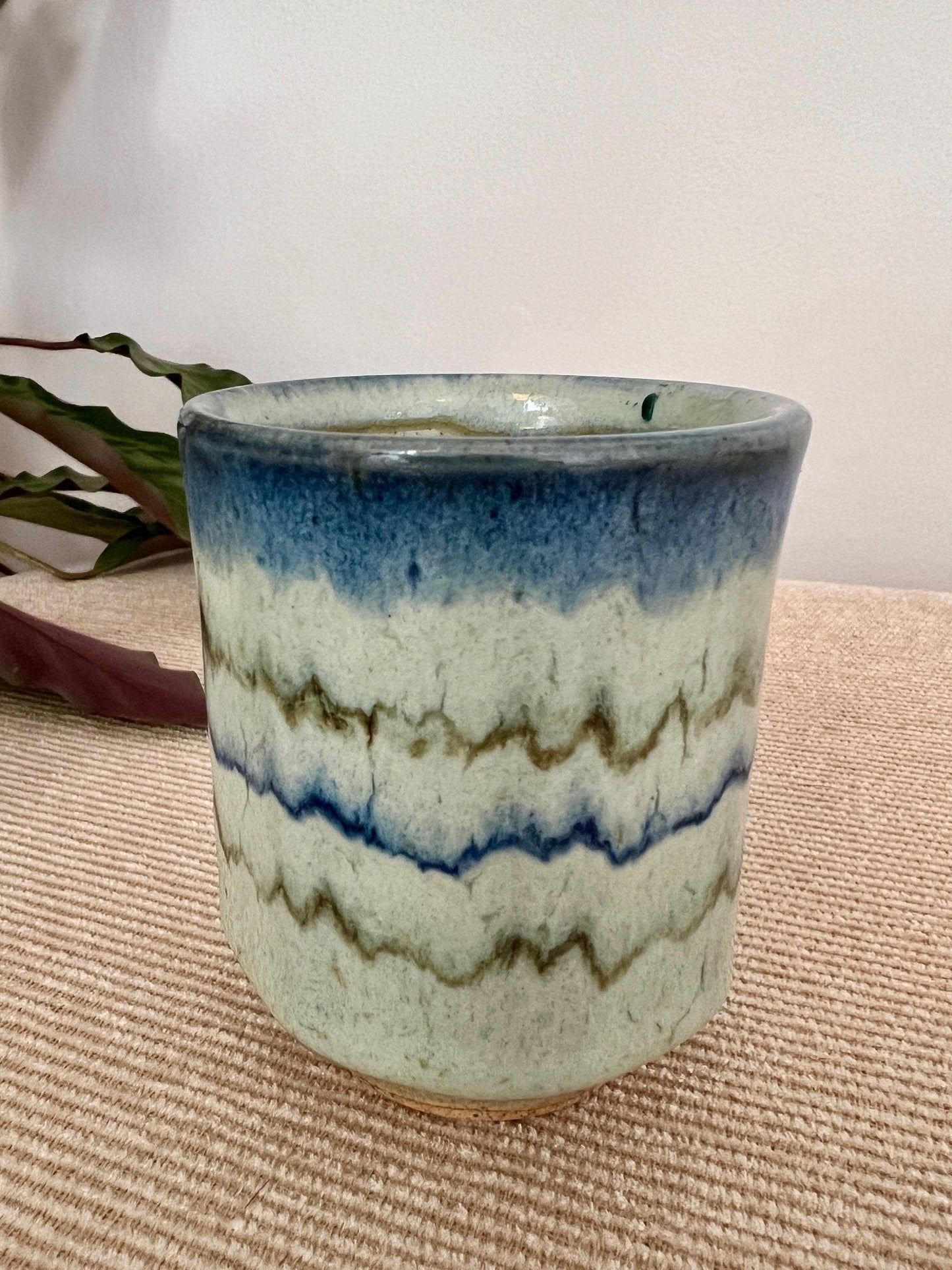 Handmade Pair of Studio Pottery Mugs, Vintage Tea/Coffee Cups, Mid Century Pottery, Barware, Retro - Loom Vintage