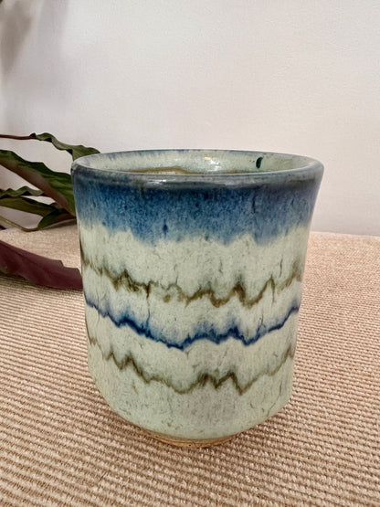 Handmade Pair of Studio Pottery Mugs, Vintage Tea/Coffee Cups, Mid Century Pottery, Barware, Retro - Loom Vintage