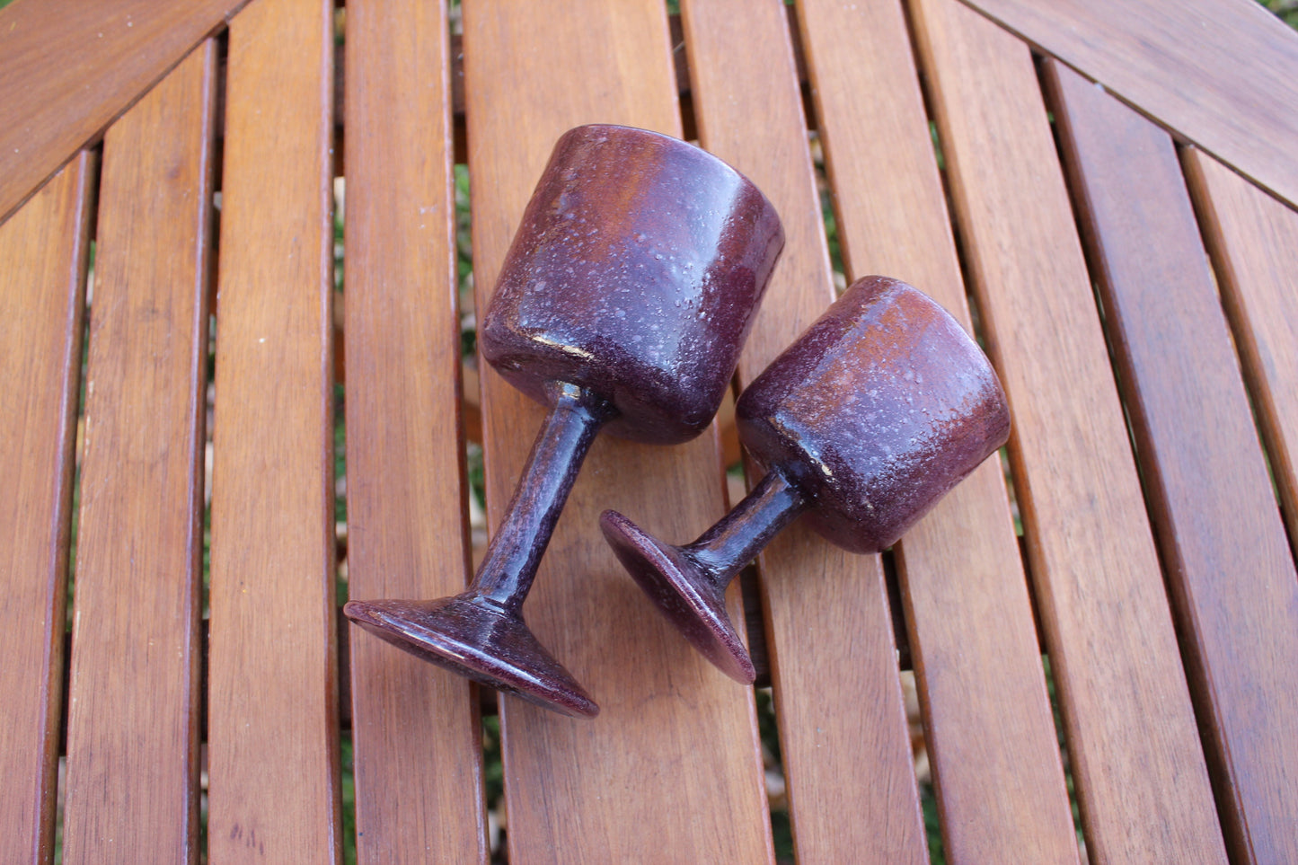 Vintage Wine and Water Glasses / Hand Blown Bubble Glass / Barware / Cocktails
