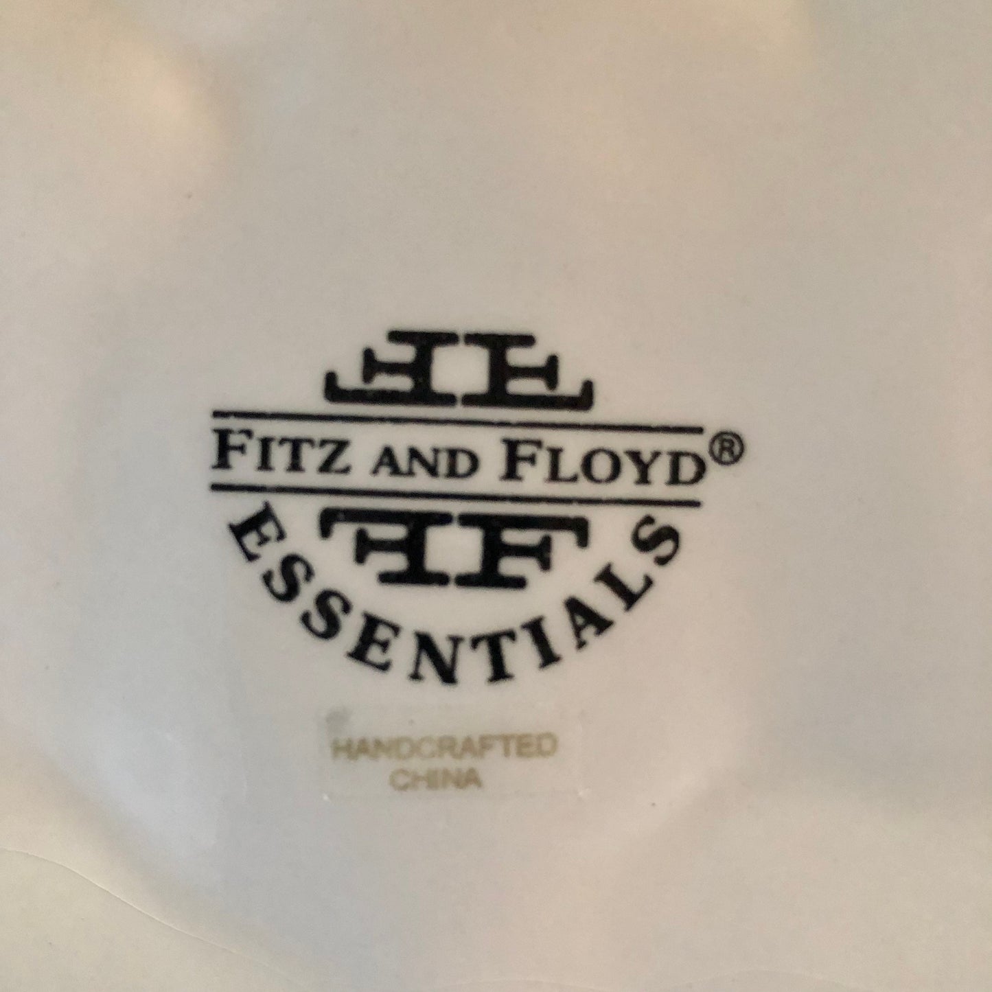 Fitz and Floyd Christmas Bells & Bow Plate – Embossed Serving Dish