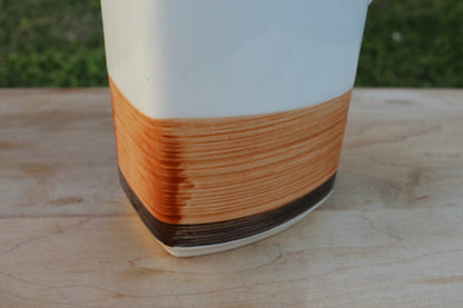Imperial Stone "Fantasy" Pattern Pitcher — Hand - Painted, Japan, 8.5"H, Mid - Century - Loom Vintage