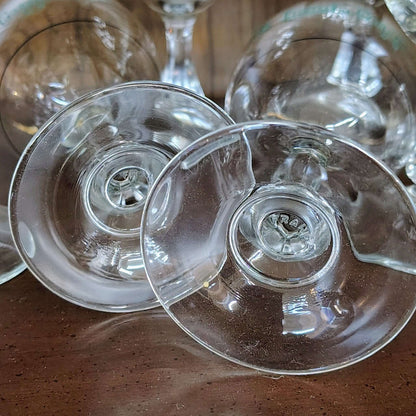 Irish Coffee Glasses with Gold Rim, Made in France, Set of 6 - Loom Vintage