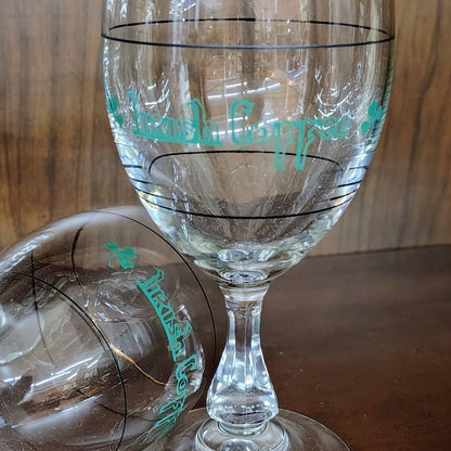 Irish Coffee Glasses with Gold Rim, Made in France, Set of 6 - Loom Vintage