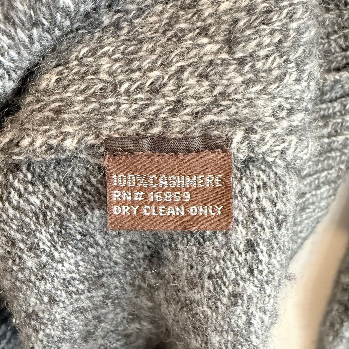 J.McLaughlin gray marled cashmere crewneck sweater, photo 7 of 7