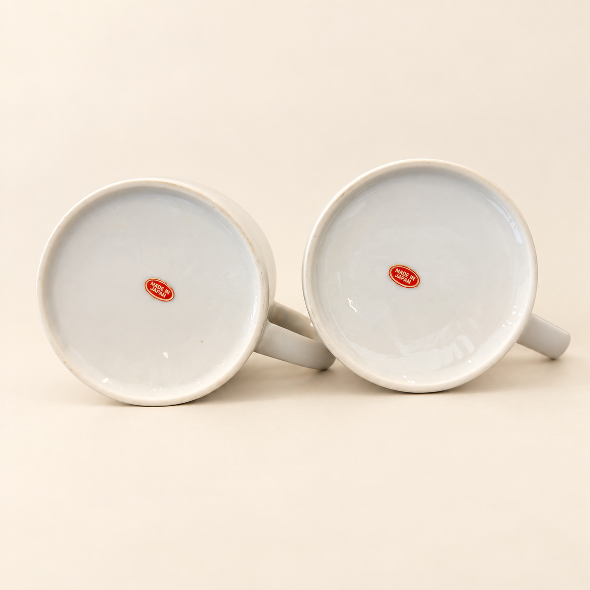 Japan sticker on the base of a ceramic mug