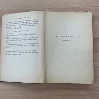 Le Français Pour Tous – Vintage French Language Primer by Noëlia Dubrule - Loom Vintage