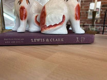 Lewis & Clark by Ken Burns – Decorative Maroon Hardcover for Shelf Styling - Loom Vintage