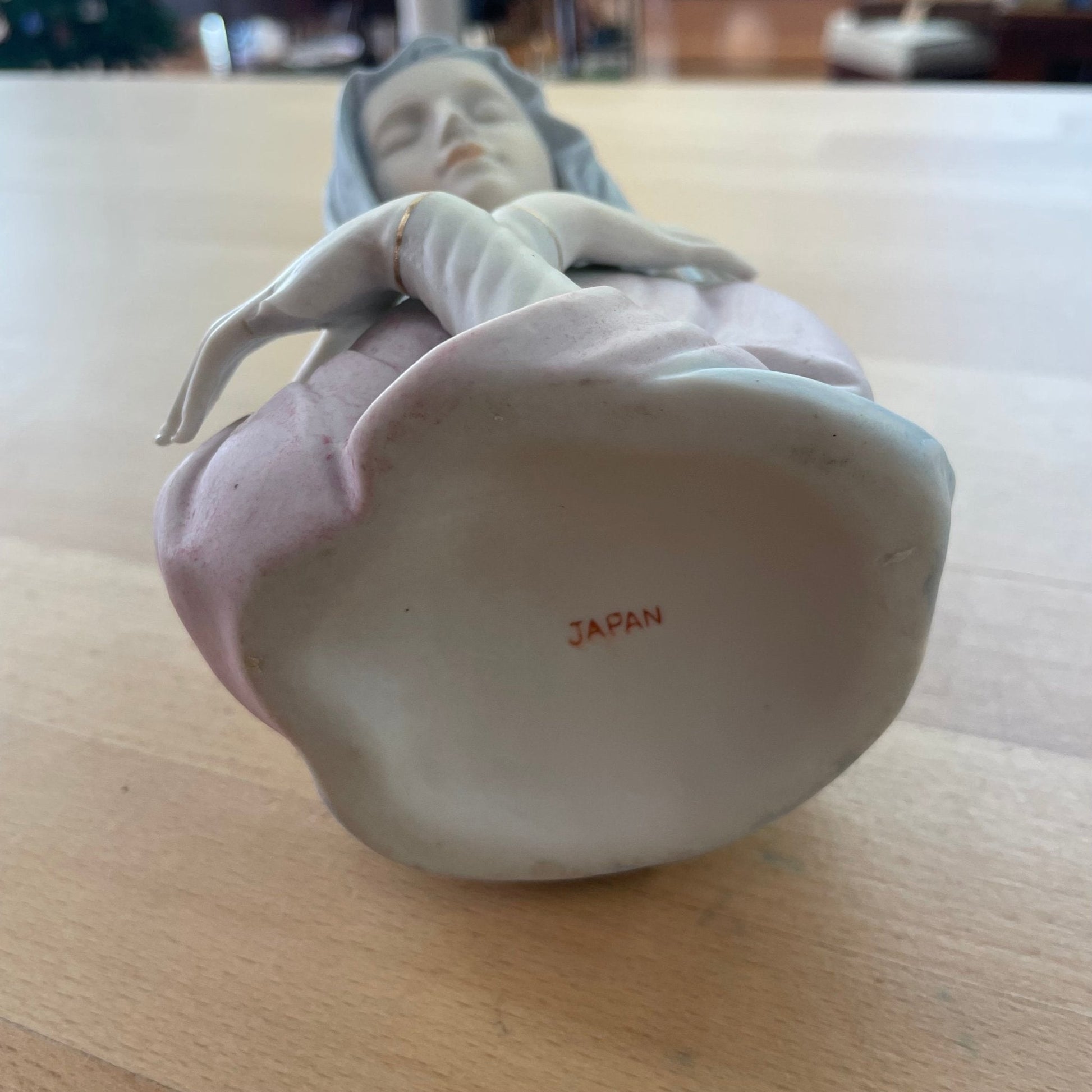 Madonna / Mother Mary Ceramic Planter — Matte Finish, Made in Japan, 6"H - Loom Vintage