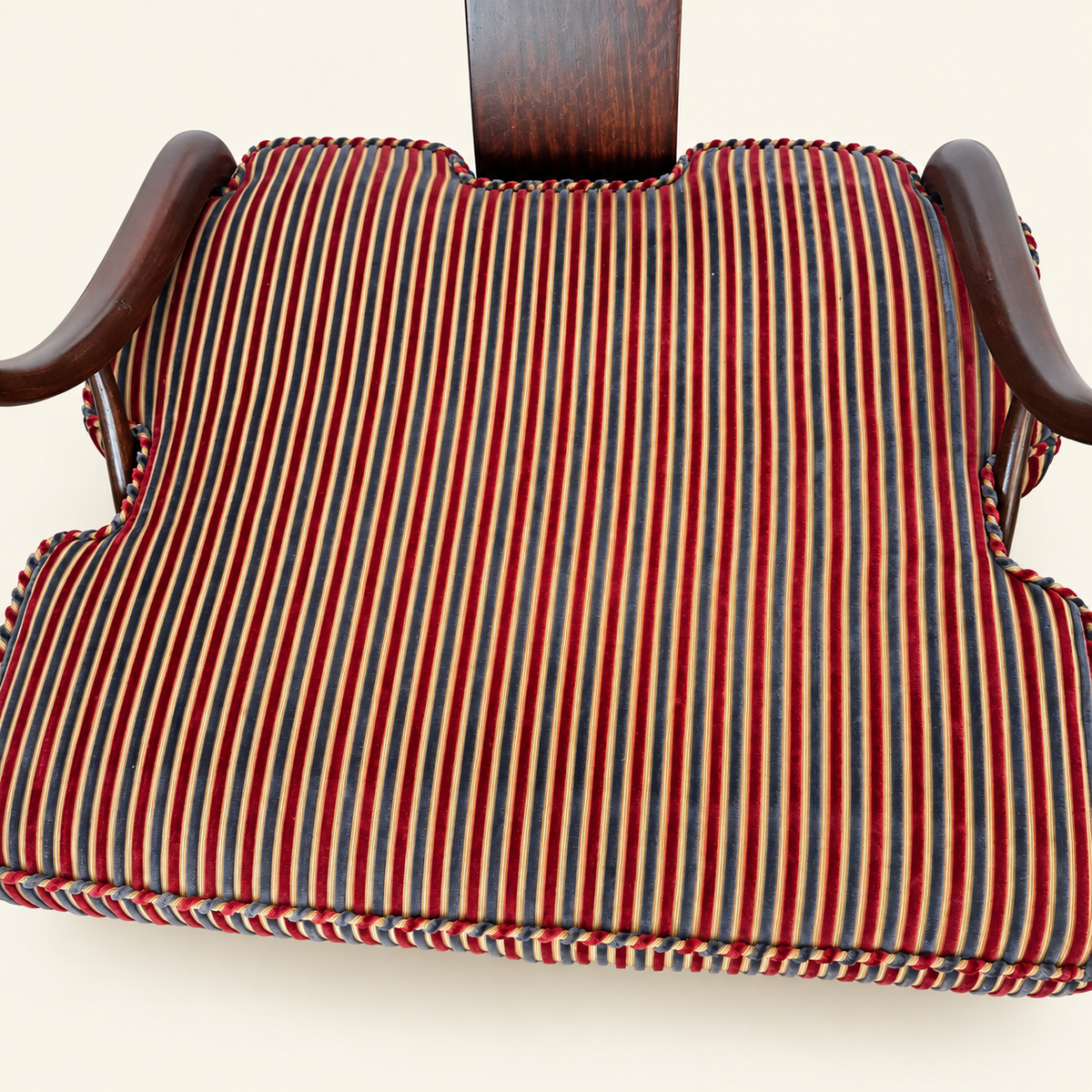 Seat of a Ming-style Chinese horseshoe lounge chair