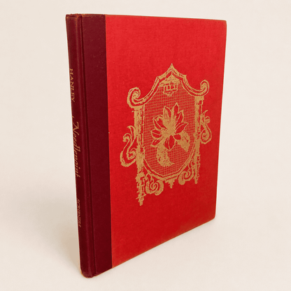 Needlepoint by Hope Hanley, vintage red gilt cloth hardcover, front cover