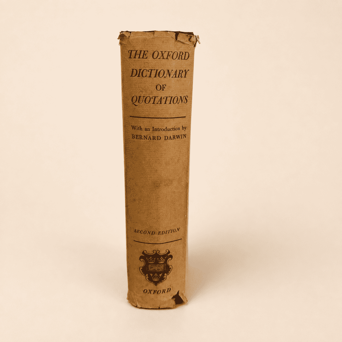 Oxford Dictionary of Quotations, 1955 second edition hardcover, spine and cloth boards
