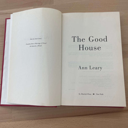 Red Clothbound “The Good House” Vintage Decorative Book for Shelf Styling - Loom Vintage