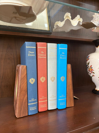 R.M. Ballantyne Adventure Classics – 4 - Book Set in Jewel - Tone Cloth - Loom Vintage