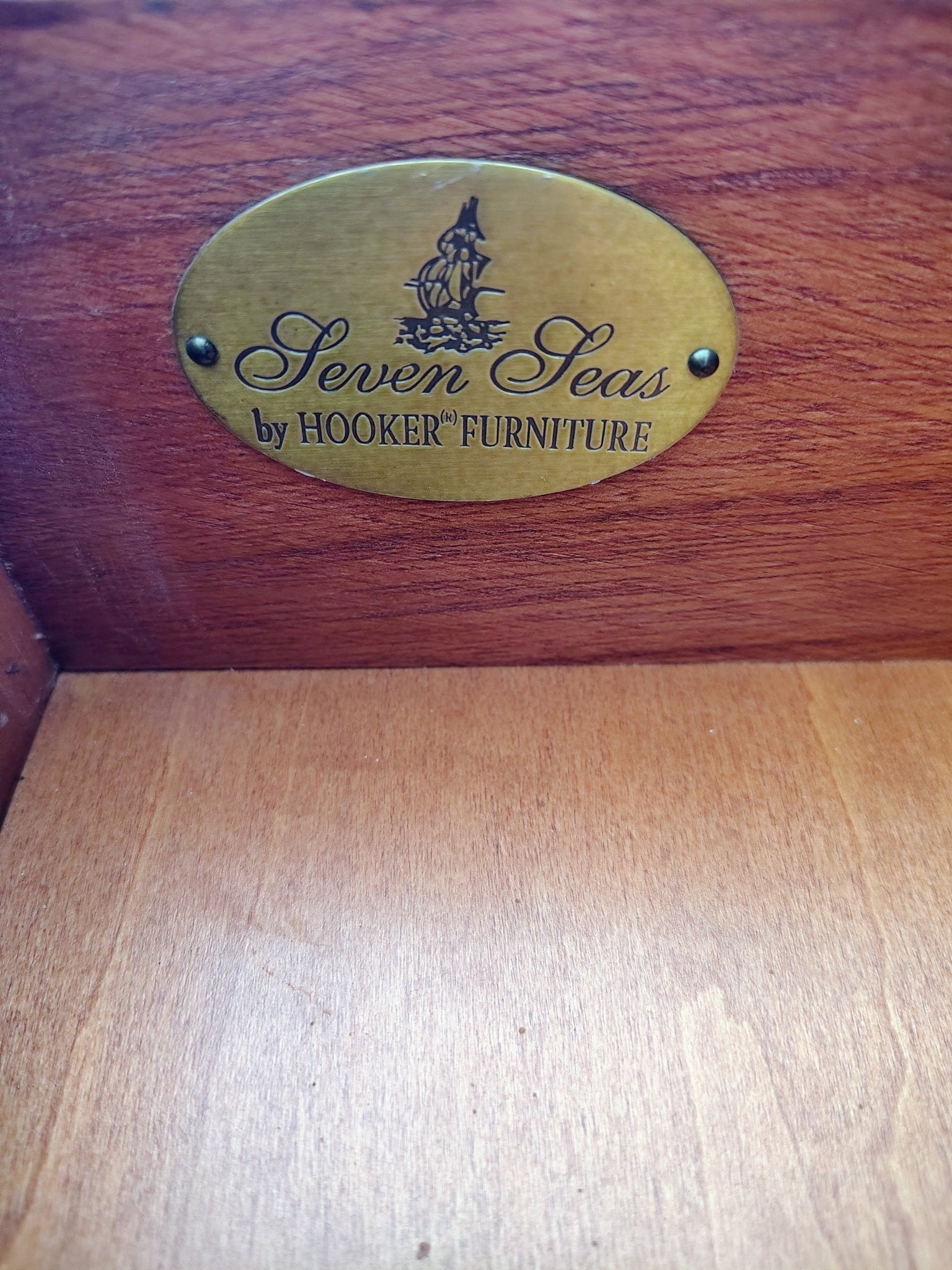 Seven Seas by Hooker Furniture Cherry Hutch & Buffet Sideboard - Loom Vintage