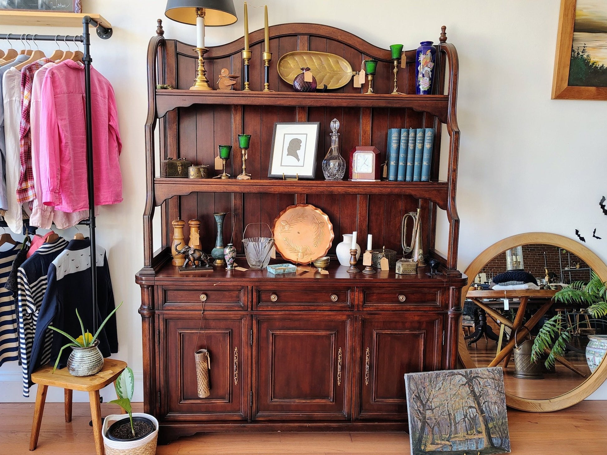Seven Seas by Hooker Furniture Cherry Hutch & Buffet Sideboard - Loom Vintage