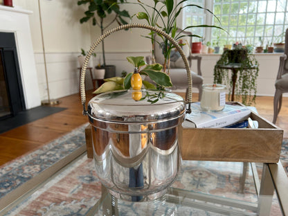Sheffield Silver Co. MCM Ice Bucket with Pyrex Insert — EPC, USA, 1950s–60s - Loom Vintage