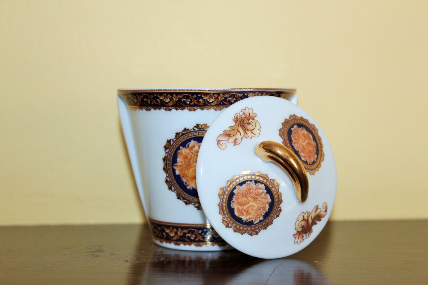 T. Limoges Bacchus Sugar & Cream Set — France - Loom Vintage