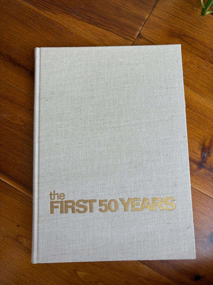 The First 50 Years – NFL History Canvas Hardcover, Heroes & Highlights - Loom Vintage