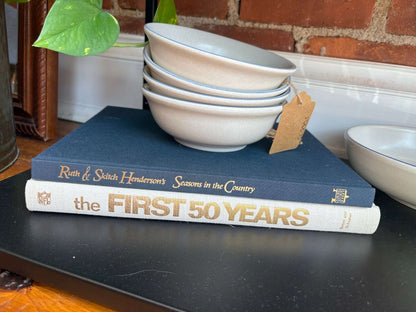 The First 50 Years – NFL History Canvas Hardcover, Heroes & Highlights - Loom Vintage