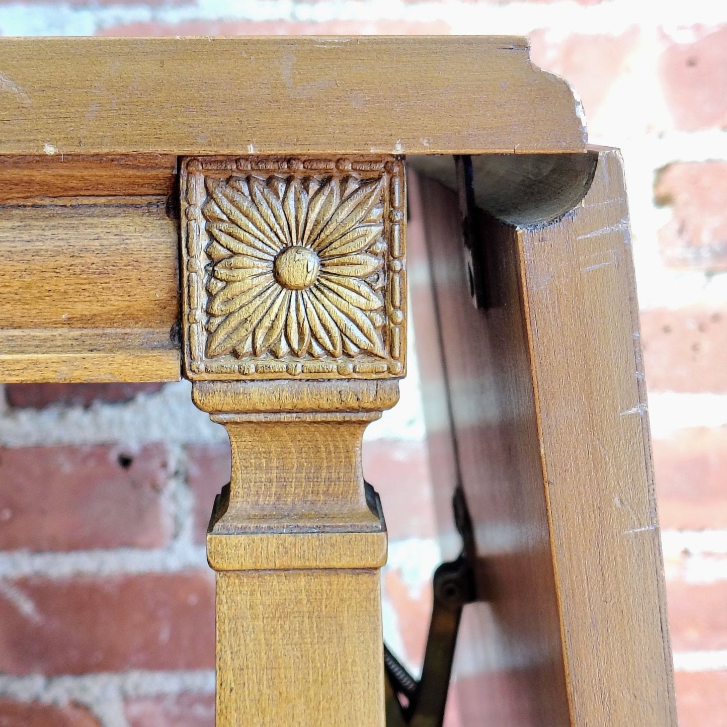 Thomasville Neoclassical Walnut Dropleaf Server - Vintage Mid 20th Century - Loom Vintage