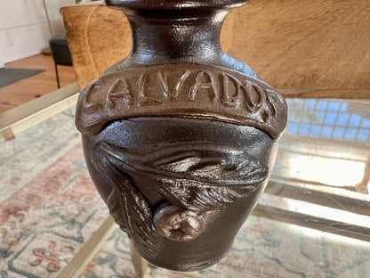 Turgis Calvados Stoneware Brandy Jug — Cork Top, Normandy France, 4.5"H, French Folk Pottery - Loom Vintage