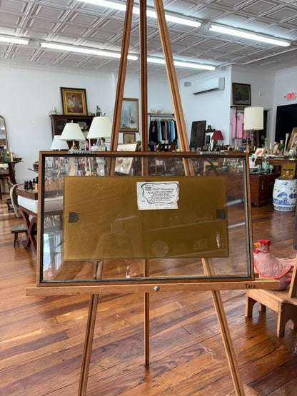 Turner Wall Accessory Still Life Print, 1954 — Wine, Citrus & Walnut, Black & Brass Frame, 29" - Loom Vintage