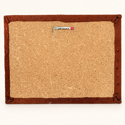 Back of string art board with sawtooth hanger, photo 5 of 5