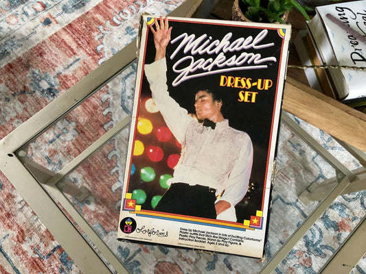 Vintage 1984 Michael Jackson (King of Pop) Dress Up Set by Colorforms - Loom Vintage
