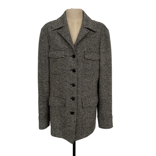 Vintage Anne Klein Wool Tweed Coat (Size 6) - Loom Vintage